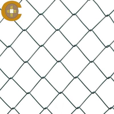 China Galvanized Iron Chain Link Fencing Mesh with Plastic Coating for sale