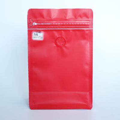 China Recyclable White Biodegradable Compostable Plastic Bags Coffee Bag Flat Bottom With Valve Zip Bag for sale