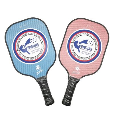 China 3K Carbon Electroplate Fiberglass BEWE Printing PE Honeycomb USAPA Graphite Carbon Pickleball Paddle for sale