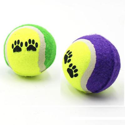 China Eco-friendly Test Passed Hot Selling OEM Cheap Custom Logo Wholesale PET Tennis Ball Promotional Tennis Ball For Dogs for sale