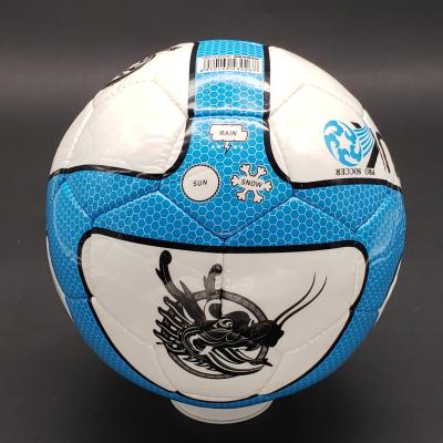 China BEWE PU high quality colorful hand stitching soccer ball for match for sale