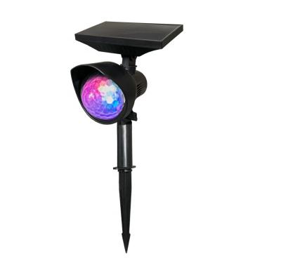 China Garden Waterproof Garden Lights Solar Powered Outdoor Colorful LED Projection Light for sale