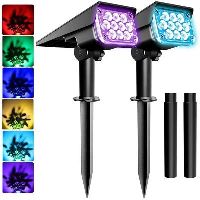 China Garden Solar Powered Garden Lights Outdoor Waterproof Led Lawn Lighting Pole for sale