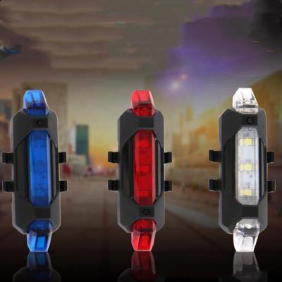 China Bike IP65 Outdoor Waterproof Bicycle Tail Light Super Bright Rear Light USB Rechargeable for sale