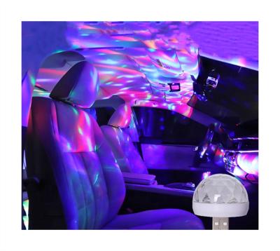 China Car Using Mini LED Music DJ Multi Color Light For Car Voice Control USB Ball Lights Disco USB Charging for sale