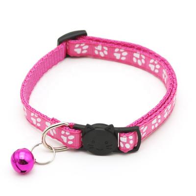 China Dogs Footprint Collar Bell Neck Patch Cloth Bell Collar Dog Collar Pet Supplies for sale