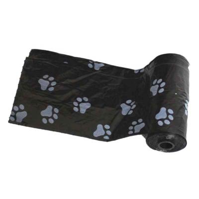 China Sustainable Pet Supplies Print Stabilized Footprints Waste Bag Dog Feeds for sale