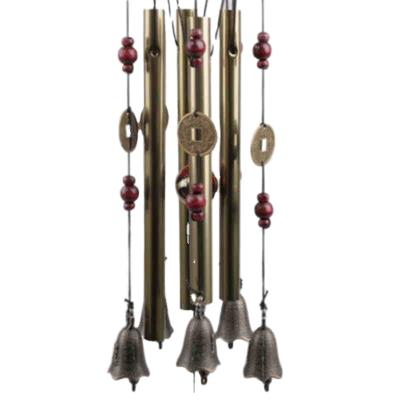 China Metal Bronze Wind Chimes Shop Idyllic Hanging Door Home Decoration Bell Decoration AHL2870 for sale