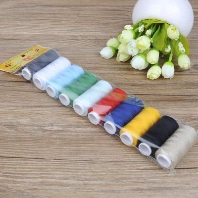 China High quality high tenacity mixed colors 200 yards sewing machine threads embroidery thread home supplies for sale