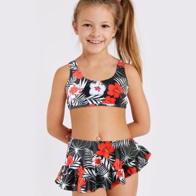 China New Arrival Girls Swimwear Breathable Designer High-End Removable Pad Kids 3 Pieces Swimwear for sale