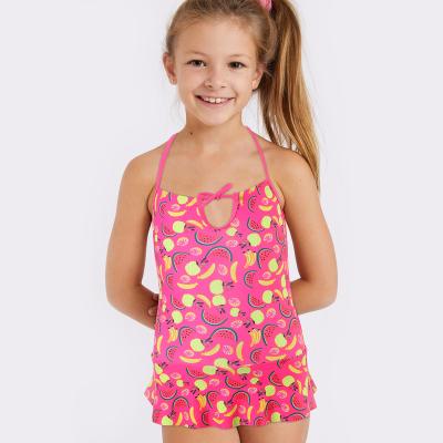 China Best Selling Breathable Kids Swimwear One Piece Swimsuit For Kids Halter Skirt Beach Wear Bathing Suit for sale