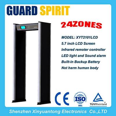 China Airports LCD Display+LED Side Light Alarm Walk Through Metal Detector Walk Through Metal Detector Security Gate for sale