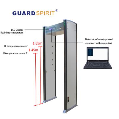 China School/hotel /shopping mall/KTV factory price China suppliers CE. ISO Certification Cheap Price Security Body Scanner 6 Zones Arcade Metal Detector Door for sale