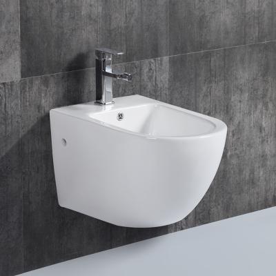 China Modern Sanitary Ware Sink Ceramic Round Shaped Ceramic Bathroom Countertop Women Wash Bidet for sale