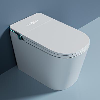 China Modern Intelligent Ceramic Electric Automatic Heated Bowl Toilet Automatic Operation Bathroom Bidet Toilet Cubicle Smart Sensor Toilet for sale