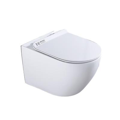 China Concealed Cistern Fabrics European Round Toilet Washdown Modern Designed Wall Hung WC Toilet Bolt For Home Hotel for sale