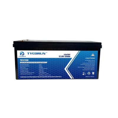 China Deep Cycle Battery Tycorun Lithium Ion Storage Batteries Solar 12V 150Ah Lifepo4 Battery Pack for sale