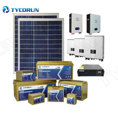 China Tycorun Home Home Off Grid Solar Panel System Inverter Power System 5kw 10kw 20kw Solar Power System For Home for sale