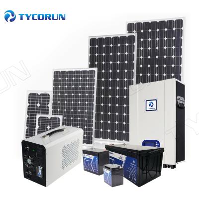 China Tycorun 2000 Watt Home Portable Generator System Home Solar Power Systems House Complete Solar Panel Kit for sale