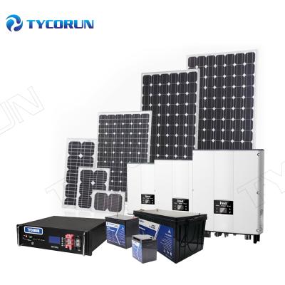 China 5kw solar powered inverter home solar system price full solar power system tycorun wall power panel lifepo4 battery home solar power system for sale