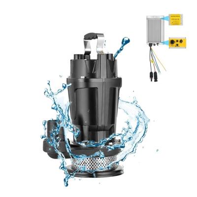 China Irrigation And Agriculture 1 Inch Solar Power DC Water Impeller Brushless Submersible Pump Kit System With Panel for sale