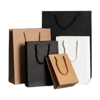 China Eco-friendly Custom Logo Printed Luxury Merchandise Retail Tote Cardboard Packaging Art Paper Shopping Bags For Clothes / Apparel for sale