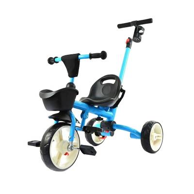 China Ride on Toy Wholesale Newest 3 in 1 Toddler Bike Baby Pedal Tricycle Multifunctional Foldable Kids Tricycle for sale