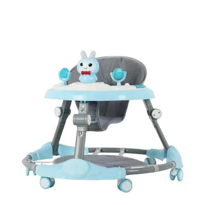 China 2021 China Adjustable Children Learn To Walk Musical Cartoon Toy Chair Baby Walker With Stopper For Children for sale