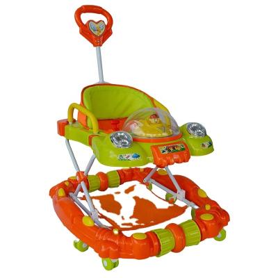 China New Design Baby Walkers Music Rolling Baby Walker Toys Baby Walkers Stroller Single Model withpush Handle New Musical Baby Plastic Walker for sale