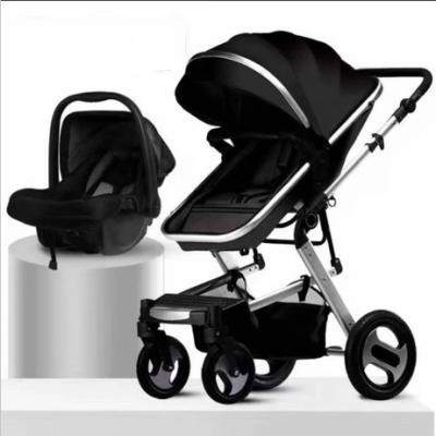 China Multifunctional cheap price baby car seat trolley 3 in 1 multifunctional baby stroller with baby carry basket for sale