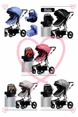 China 2021 Wholesale multifunctional 3 purpose baby stroller in 1/good quality baby pram black cheap baby carriage new/design from china for sale for sale