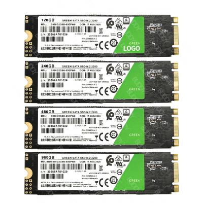 China High Performance Wholesale OEM Hard Disk Green SATA Solid State Drive M.2 M2 NGFF 2280 120GB 240GB 480GB 960GB M2 for Laptop for sale