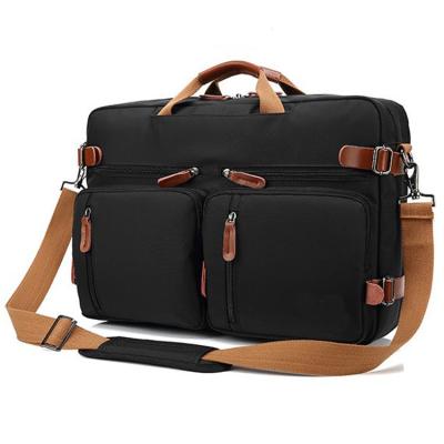 China 15.6 17 Inch Fully Protective Nylon Waterproof Messenger Laptop Bag Convertible Tote Briefcase Backpacks Laptop Bags Custom Made For Office Men for sale