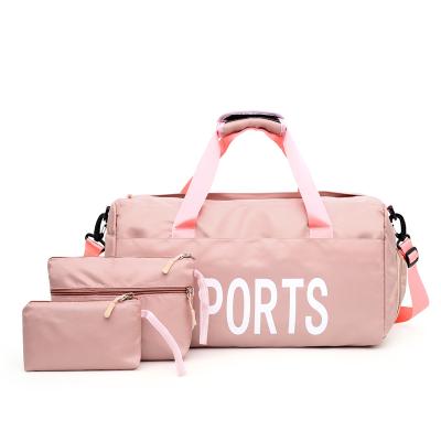 China Waterproof Travel Logo Women Yoga Gym Bag Custom Made Travel OEM Sports Bag Fitness Gym Duffle for sale