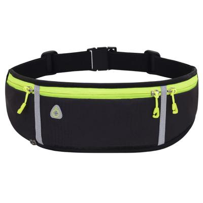 China Custom Water Proof OEM Solid Color Jogging Waist Belt Men Women Outdoor Sports Nylon Waterproof Running Bag for sale