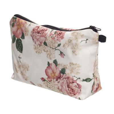 China Waterproof Canvas Beauty Cosmetics Makeup Bag Travel Toiletry Bag for sale