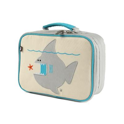 China Hot Selling ODM Canvas Support OEM Gray Canvas Animal Print Case Around Corner Cosmetic Makeup Cases for sale