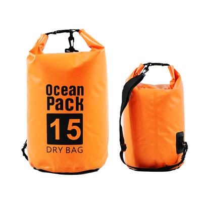 China Outdoor Waterproof Dry Backpack 500D PVC Dry Bag Kayaking Rafting Kayak Ocean Pack Bag Waterproof Dry Bag for sale