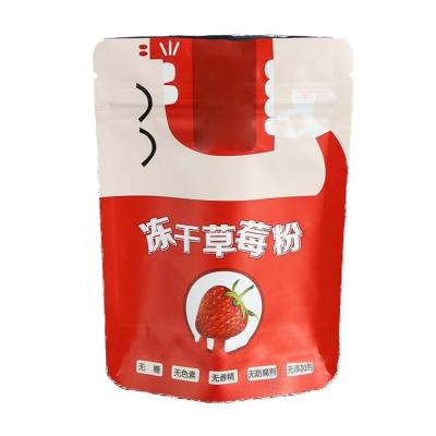 China Wholesale Food Grade Moisture Proof Flat Pouch Frozen Custom Fruit Food Ziplock Resealable Packaging Laminate Plastic Pouches For Frozen Food Pouch for sale