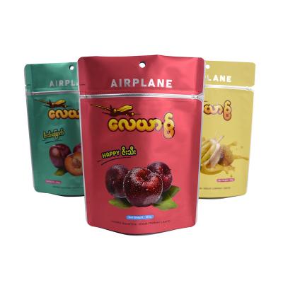 China Wholesale Printed Resealable Dry Fruit Snacks Food Grade Plastic Smell Proof Holder Moisture Proof Promotional Custom Packaging Bag Mylar Bags for sale