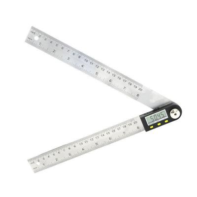 China Stainless Steel 360 Degree Electronic Digital Protractor Goniometer Angle Measure Angle Ruler for sale