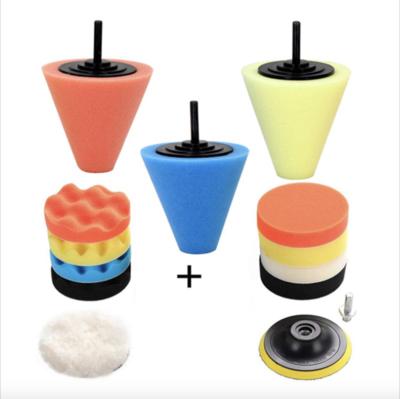 China Polishing Machine Automatic Consecrated Wax Sponge Wheel Buffing Sponge 3/4/5/6inch for sale