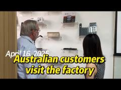 Australian customers visit the CNC machining factory