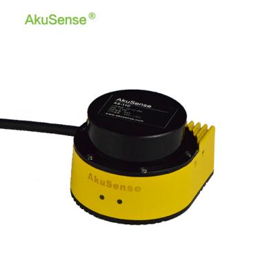 China Cost-effective TOF principle AkuSense safety scanner for 360 degree radar laser radar robot AGVs industry laser radar sensor for sale