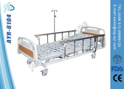 China ABS Plastic Head Board Adjustable Medical Hospital Beds With Side Rails for sale