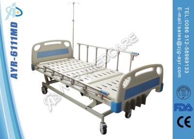 China 5 Function Powder Coating ICU Old Man Hospital Bed With Cross Brakes / Wheels for sale