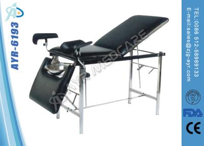 China Adjustable Multi - Functional Manual Gynecology Obstertric Delivery Bed With Leg Rest for sale