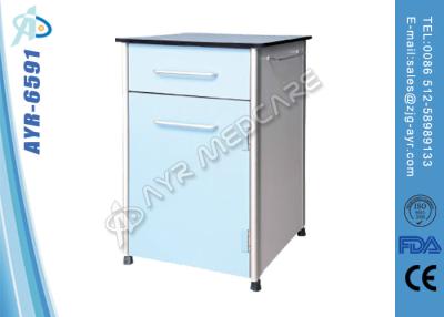 China Hospital Bed Accessories modern Bedside Table With One Drawer / Door for sale