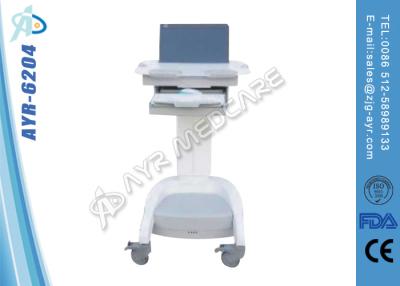 China Medical Mobile Electric Trolley With Computer Lift , Ward Inspection Workstation for sale