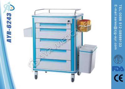 China Hospital Medicine Drugs Distribution Trolley With Inner Divided for sale